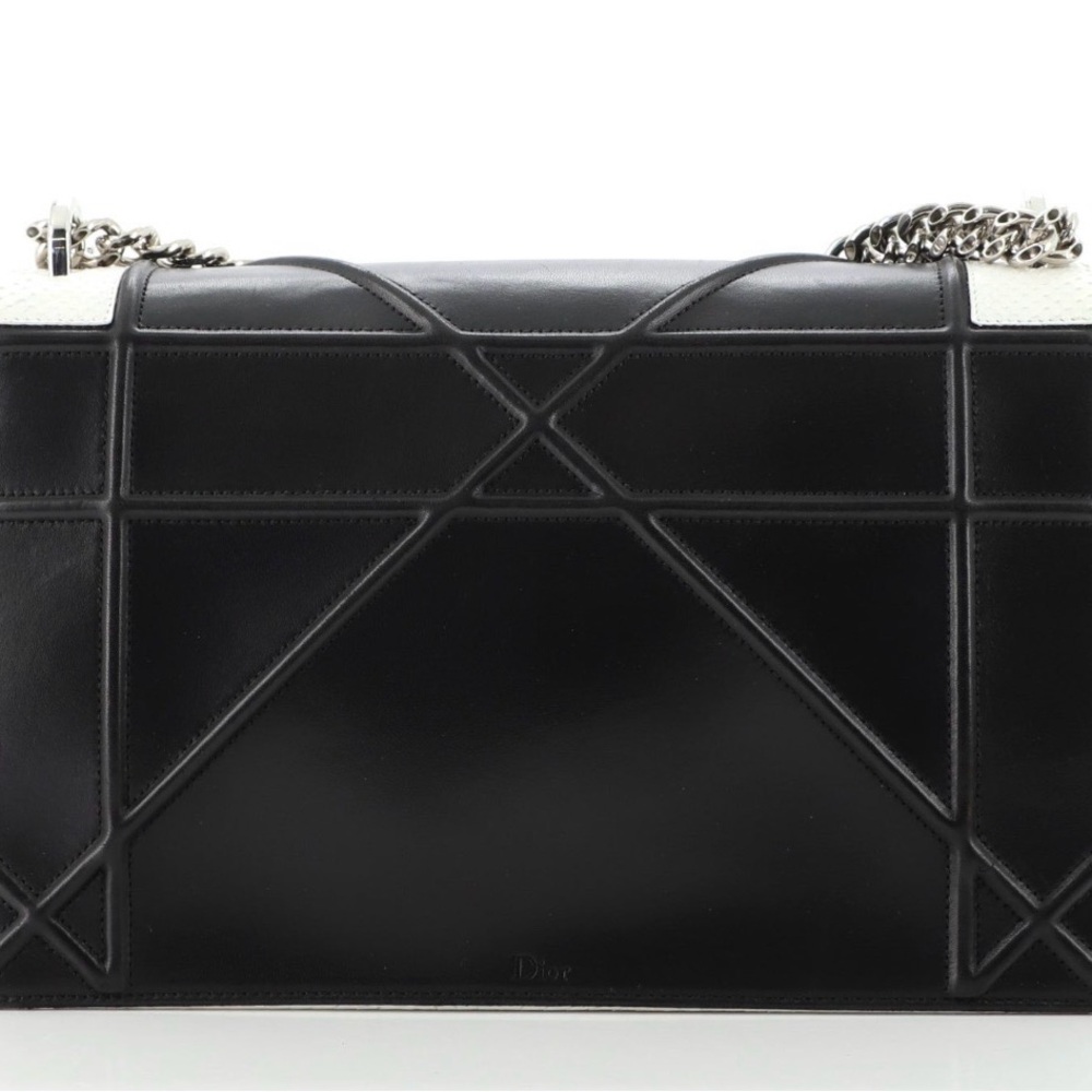 ✨💎RARE💎✨PYTHON DIOR DIORAMA MEDIUM BAG W/ DUSTY & GIFT. - Picture 6 of 14